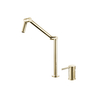 Chrome-plated Brass Single Handle Modern High Rod with Two Holes To Move The Faucet Up And Down