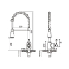 Wholesale Single Handle Kitchen Sink Faucet With Sprayer Function