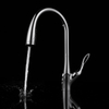 Yeelim Kitchen Sink Faucet With Pull Out Sprayer Chrome Gooseneck