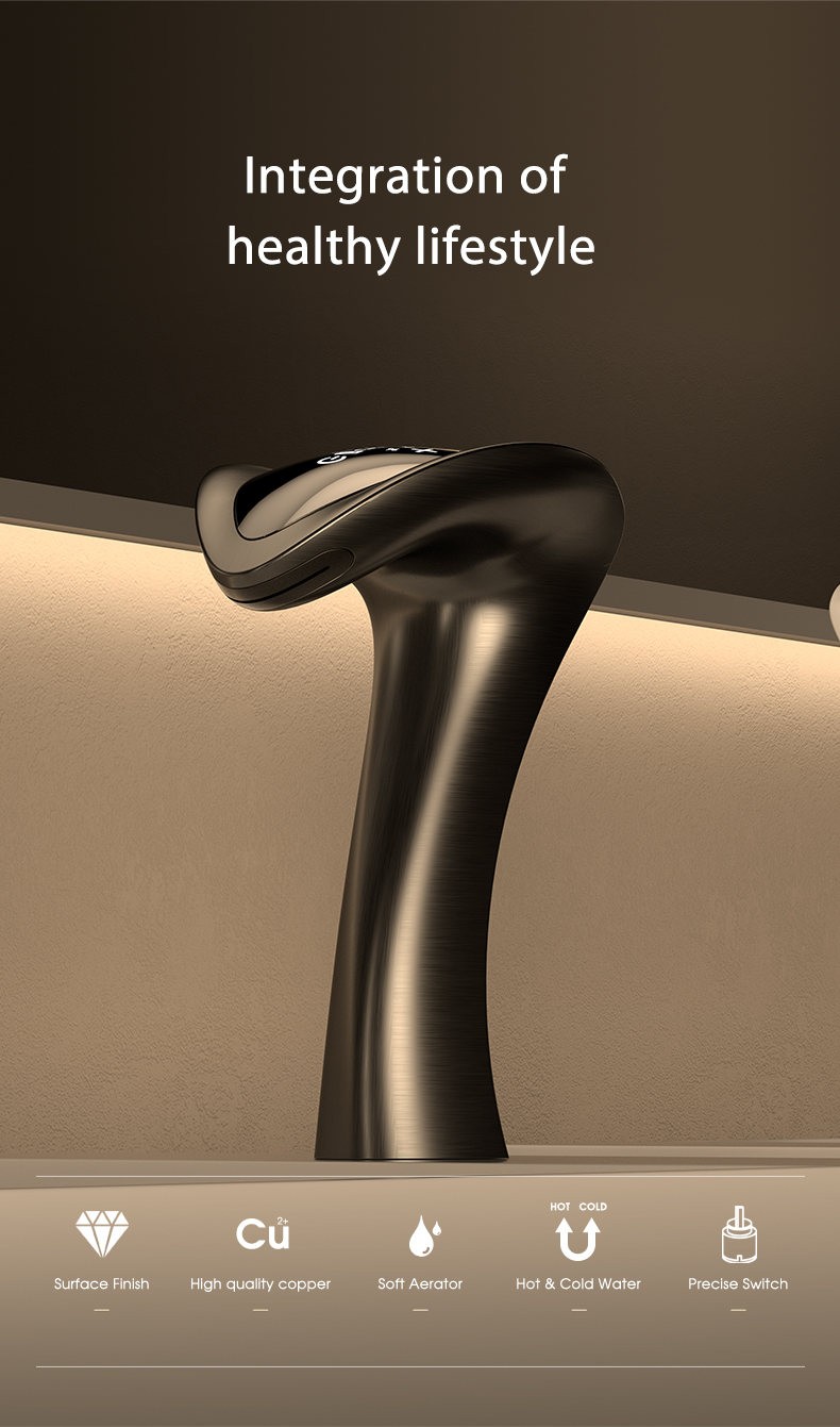brushed nickel single hole bathroom faucet