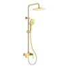 Single Handle Bathroom Brass Open-top Hand-held Top Spray Shower Set