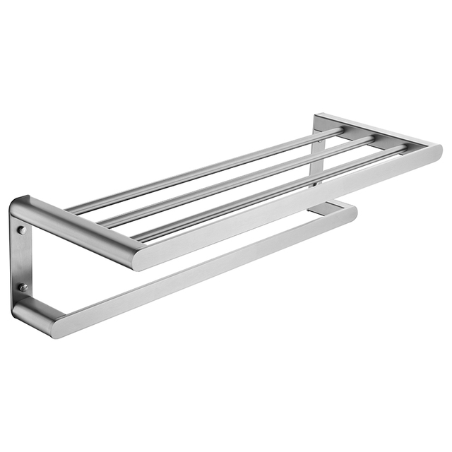 Double Stainless Steel Bath Towel Holder