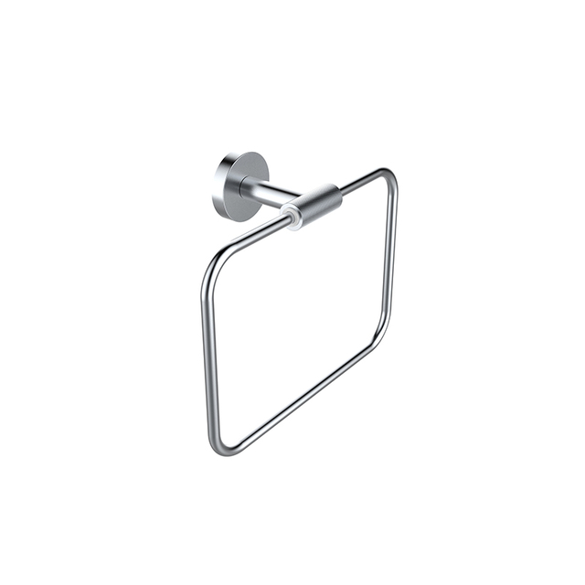 Chrome Square Towel Ring