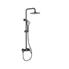 Single Handle Bathroom Brass Shower Temperature Controlled Handheld Top Spray Shower Set