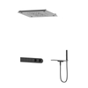 Nilo Series Key Concealed (top Spray + Square Counter) Bathroom Shower Shower Set