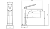 Yeelim Gun Grey Bathroom Basin Brass Faucet