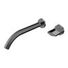 Yeelim Two-hole Hexagon Single Knob Temperature Control Bathroom into The Wall Chrome Plated Long Rod Brass Faucet