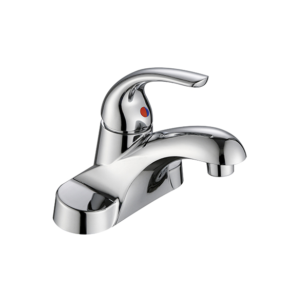 Yeelim Chrome Matte Black Single Handle Bathroom Faucet