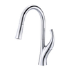 Yeelim Pull Down Kitchen Faucet Modern Flexible Matte Black