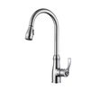 Copper Pull Down Kitchen Faucet Single Level Quality Brass Kitchen Sink Faucets