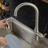 Yeelim Pull Down Kitchen Taps Commercial Deck Mounted CUPC